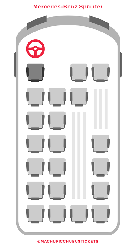 Mapa de Asientos - Transporte Cusco - Hidroeléctrica